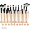 Wholesale 20pcs custom makeup brushes wood handle eyeshadow brush set