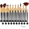 Wholesale 20pcs custom makeup brushes wood handle eyeshadow brush set