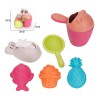 Huiye safety materials outdoor toys summer friendly beach sand toys bucket set for kids 10PCS