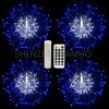Flower Shape Led Hanging Starburst Lamp Christmas Party Wedding Holiday Decoration Lighting With Remote Control