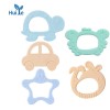 Huiye Sensory Baby Teething Toys, Soft Bpa Free Baby Teether, Food Grade Silicone Teether