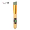 Maange wholesale single burlywood wooden handle foundation brush