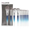 Eco Friendly Pinceau Maquillage Bright Crystal Handle Comfortable Full Long Makeup Brush Set
