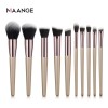 Wholesale price 10pcs juego de brochas de maquillaje personalisadas veganos
