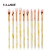 Beauty tools Professional Foundation Brush Cosmetic Tools Kit 10pcs marbling eye Makeup Brushes Set