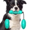 High Quality Training Interactive Molar Bite Stick Double Ball Pull Rope Dog Chew Toys