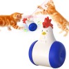 New Deign Cat Puzzle Interactive Toys Electric Squeaky Sounding Tumbler Emits Laser Cat Toy