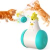 New Deign Cat Puzzle Interactive Toys Electric Squeaky Sounding Tumbler Emits Laser Cat Toy