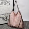 Chain womens shoulder gold Chain trim handbags casual chain tote bag purse