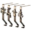 Christmas Decoration Set of 4 Metal Christmas Stocking Holders Fireplace Stocking Hook