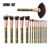Wholesale 15 pcs makeup brush set Large Fan Brush For Makeup Brush Set private label