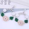 European And American Fashion Metal Simple And Sweet Flower Exaggerated Earrings Nhsc191982