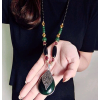 Simple Accessories Water Drop Wild Colorful Black Beads Temperament Long Chain  Sweater Chain Nhsc192401