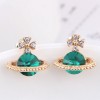 Boutique Korean Fashion Sweet Simple Saturn Ol Earrings Nhsc193675