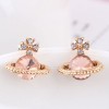 Boutique Korean Fashion Sweet Simple Saturn Ol Earrings Nhsc193675