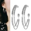 Delicate Korean Fashion Sweet Earrings With Diamonds Nhsc193686