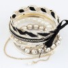Fashion Bracelets Korean Fashion Temperament Bow Multilayer Pearl Bracelet Nhsc199093