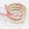 Fashion Bracelets Korean Fashion Temperament Bow Multilayer Pearl Bracelet Nhsc199093