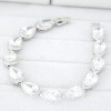 Fashion Bracelets Copperplated Real Gold Sparkling Teardrop Zircon Bracelet Nhsc199094
