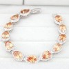 Fashion Bracelets Copperplated Real Gold Sparkling Teardrop Zircon Bracelet Nhsc199094