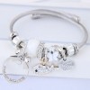 Fashion Metal Wild Bow Simple Circle Dolphin Multielement Pan Simple Bracelet Nhsc199644