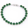 Fashion Copper Plated Real Gold Simple Zircon Bracelet Wholesale Nhsc199646