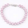 Fashion Copper Plated Real Gold Simple Zircon Bracelet Wholesale Nhsc199646