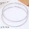 Fashion Metal Simple Glossy Hoop Earrings Wholesale Nhsc199647
