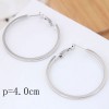 40mm Boutique Korean Fashion Metal Simple And Smooth Personality Stud Earrings Nhsc199651
