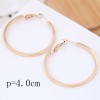 40mm Boutique Korean Fashion Metal Simple And Smooth Personality Stud Earrings Nhsc199651
