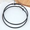 Stylish Metallic Fluorescent Simple Circles Earrings Nhsc199654