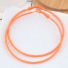 Stylish Metallic Fluorescent Simple Circles Earrings Nhsc199654