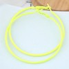 Stylish Metallic Fluorescent Simple Circles Earrings Nhsc199654