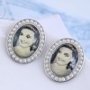 Stylish And Simple Wild Beauty Image Temperament Earrings Nhsc199674