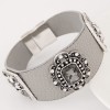 Fashion Metallic Wild Gem Leather Simple Temperament Bracelet Nhsc199676