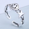 Exquisite Ring Wholesale Retro Smiley Meteor Open Ring Nhsc199698