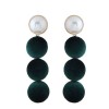 Fashion Metal Simple Wild Pearl Velvet Earrings Nhsc199719
