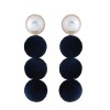 Fashion Metal Simple Wild Pearl Velvet Earrings Nhsc199719