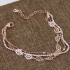 Boutique Korean Fashion Sweet Ol Flash Diamond Love Leaf Multilayer Bracelet Nhsc199759
