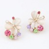Fashion Jewelry Korean Fashion Sweet Opal Butterfly Stud Earrings Nhsc200861