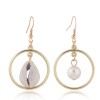 Fashion Jewelry Fashion Metal Simple Seashell Temperament Asymmetric Earrings Wholesale Nhsc200871