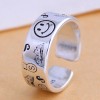 Fashion Jewelry Fashion Retro Smiley Open Ring Nhsc200908