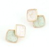 Fashion Jewelry Korean Fashion Lady Wild Threedimensional Cube Temperament Earrings Nhsc201026