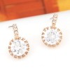 Korean Fashion Sweet Ol Graceful Bright Zircon Earrings Nhsc201759