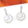 Korean Fashion Sweet Ol Graceful Bright Zircon Earrings Nhsc201759