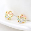 Korean Fashion Wild Yarn Ball Sweet Earrings Nhsc201773