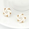 Korean Fashion Wild Yarn Ball Sweet Earrings Nhsc201773