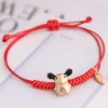 Korean Fashion Sweet Red Rope Female Bracelet Nhsc201806