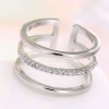 Korean Fashion Inlaid Zircon Open Ring Nhsc201816