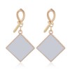 Korean Fashion Sweet Contrast Geometric Square Earrings Nhsc201819